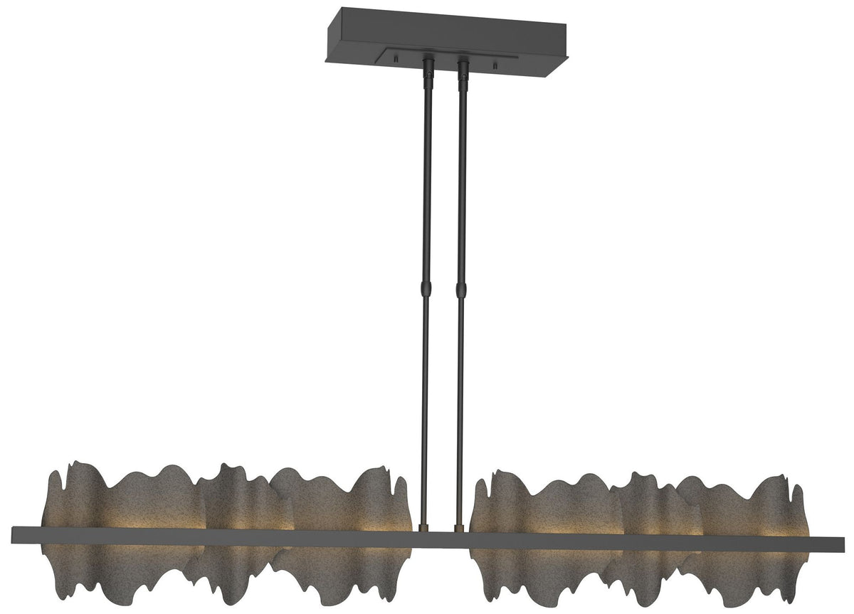 Hildene 51.9" Wide Large Black And Natural Iron LED Pendant