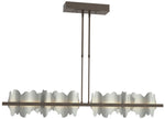 Hildene 51.9" Wide Large Bronze And Vintage Platinum LED Pendant