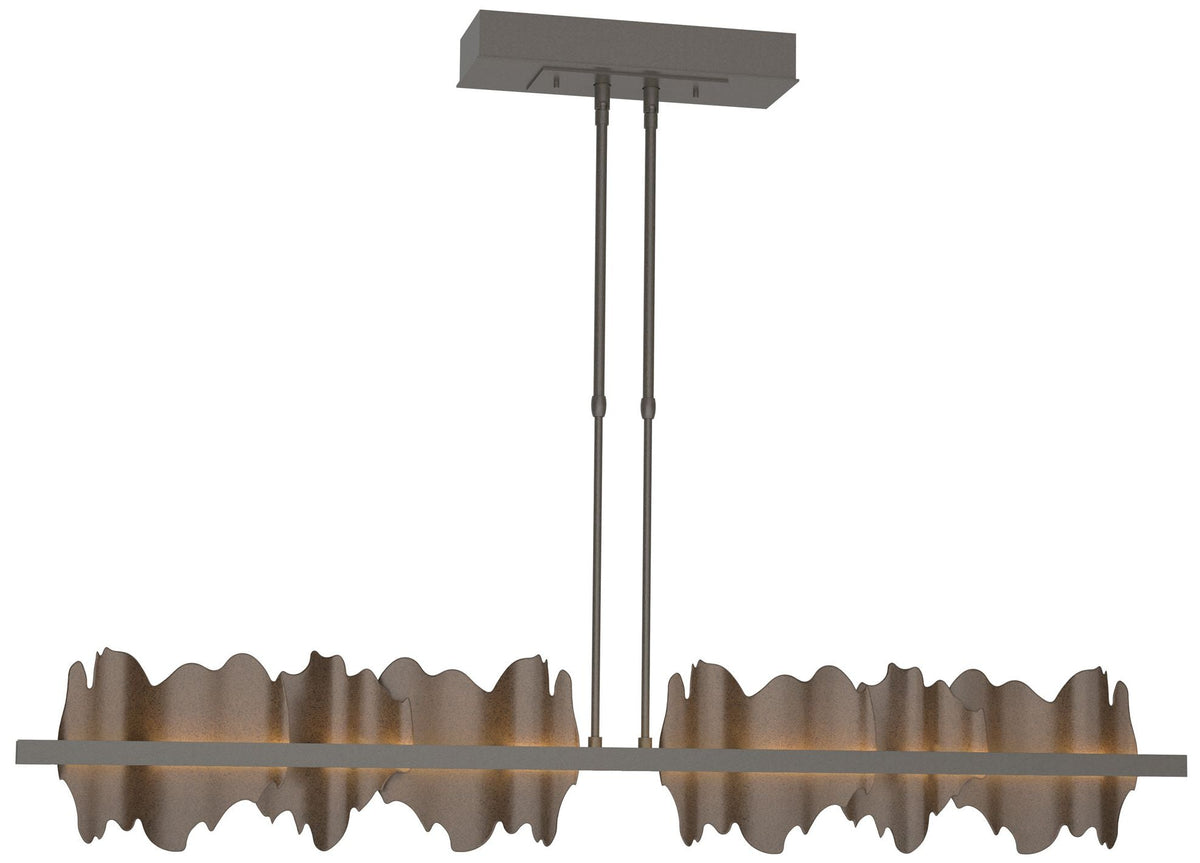 Hildene 51.9" Wide Large Dark Smoke And Bronze LED Pendant