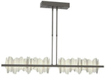 Hildene 51.9" Wide Large Dark Smoke And Sterling LED Pendant