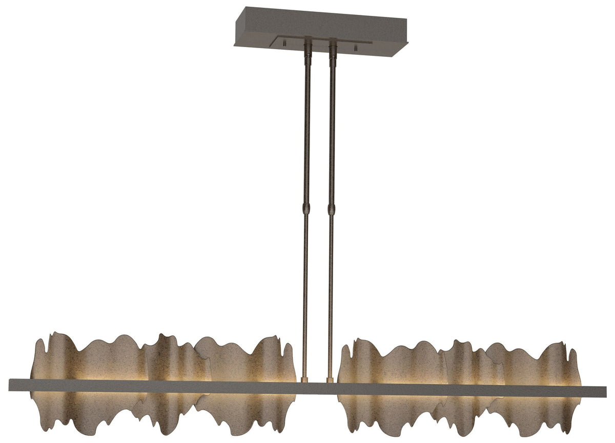 Hildene 51.9" Wide Large Oil Rubbed Bronze And Bronze LED Pendant