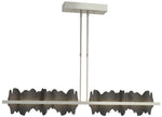 Hildene 51.9" Wide Large Sterling And Black LED Pendant