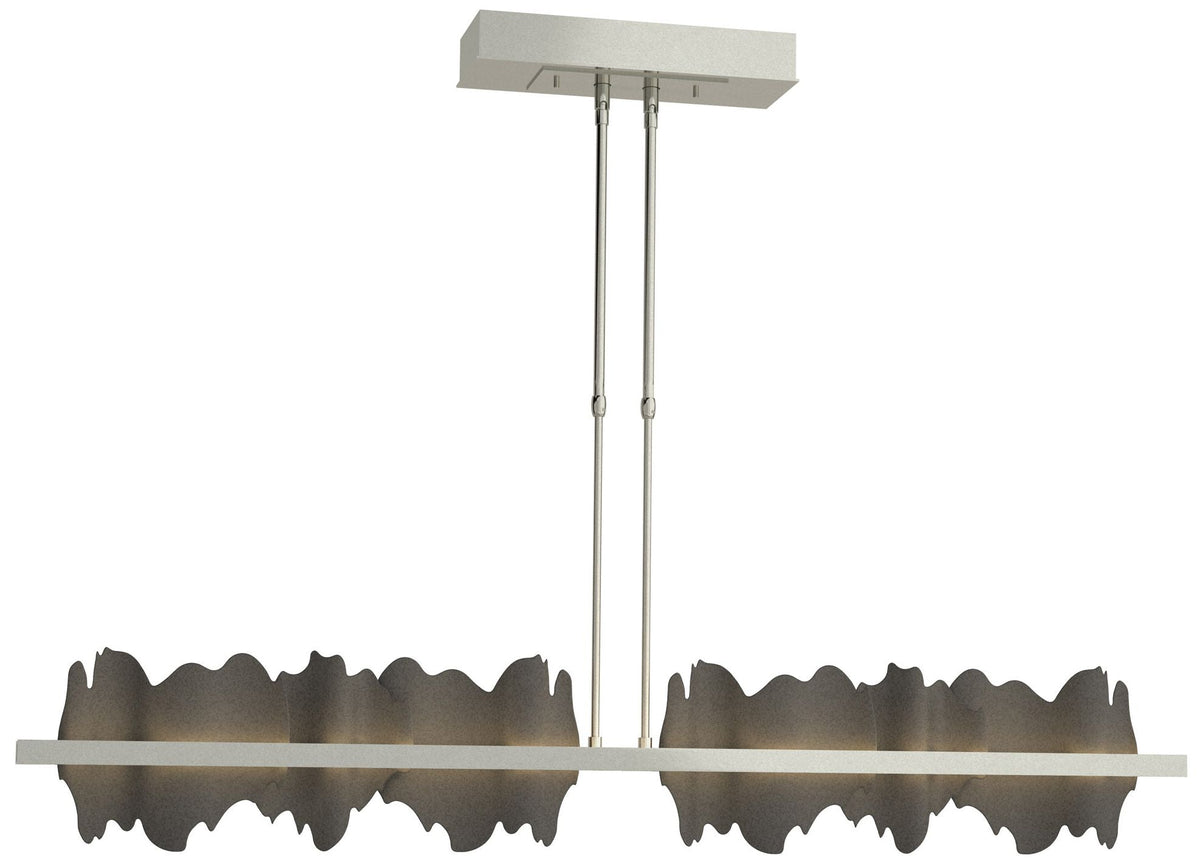 Hildene 51.9" Wide Large Sterling And Natural Iron LED Pendant