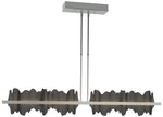 Hildene 51.9" Wide Large Vintage Platinum And Black LED Pendant