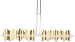 Hildene 51.9"W Brass Accented Large Sterling Short Height LED Pendant