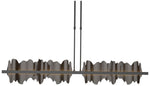 Hildene 51.9"W Oil Rubbed Bronze Accented Black Short Height LED Penda
