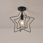 Multiple Metal Star LED Modern Pendant Lighting Hanging Ceiling Lights
