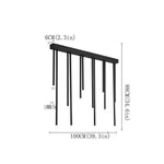 Linear Design Electroplated Metal LED Wireless Control Ceiling Lights