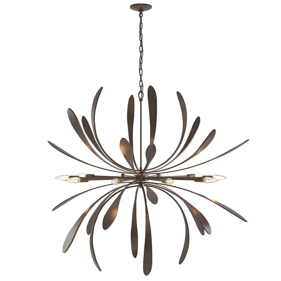 Dahlia 10 Light 49" Wide Abstract Sputnik Chandelier
