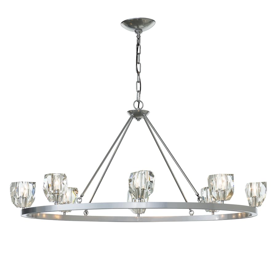 Gatsby 8 Light 45" Wide Crystal Ring Chandelier