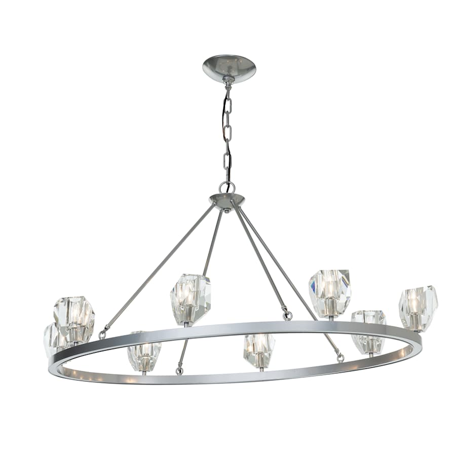 Gatsby 8 Light 45" Wide Crystal Ring Chandelier