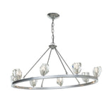 Gatsby 8 Light 45" Wide Crystal Ring Chandelier