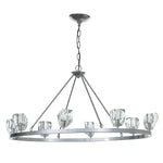 Gatsby 8 Light 45" Wide Crystal Ring Chandelier