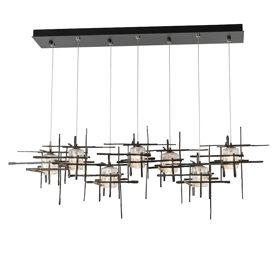 Tura 7 Light 54" Wide Abstract Linear Pendant