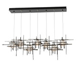 Tura 7 Light 54" Wide Abstract Linear Pendant