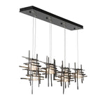 Tura 7 Light 54" Wide Abstract Linear Pendant