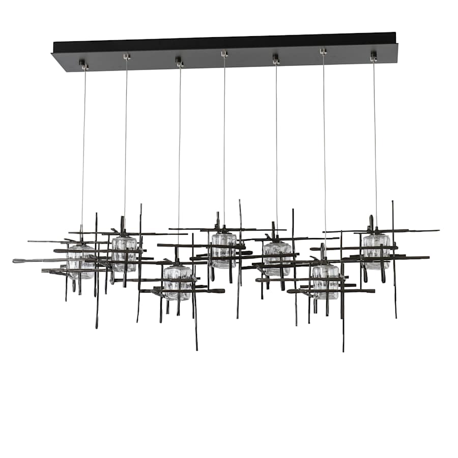 Tura 7 Light 54" Wide Abstract Linear Pendant