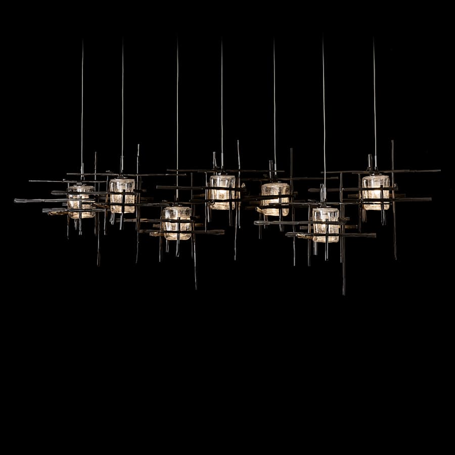 Tura 7 Light 54" Wide Abstract Linear Pendant