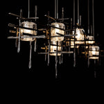 Tura 7 Light 54" Wide Abstract Linear Pendant