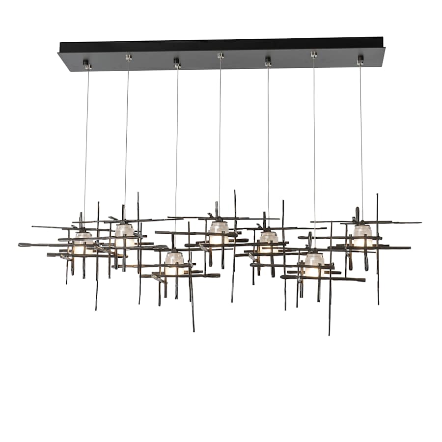 Tura 7 Light 54" Wide Abstract Linear Pendant