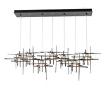 Tura 7 Light 54" Wide Abstract Linear Pendant