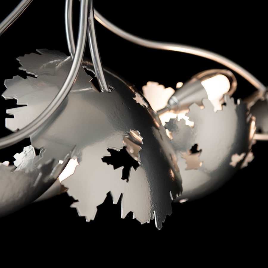 Pangea 6 Light 48" Wide Abstract Linear Pendant