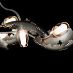 Pangea 6 Light 48" Wide Abstract Linear Pendant