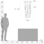 Exos 9 Light 21" Wide Multi Light Pendant