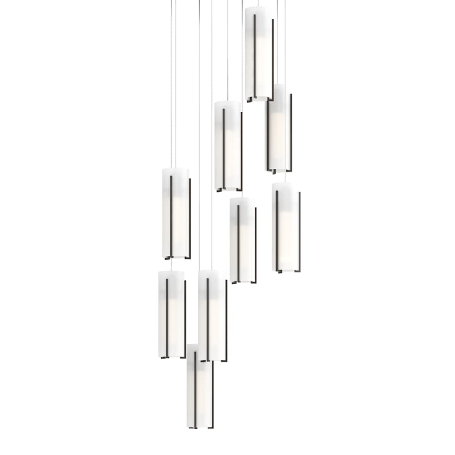 Exos Glass 9 Light 21" Wide Suspension Multi Light Pendant