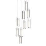 Exos Glass 9 Light 21" Wide Suspension Multi Light Pendant