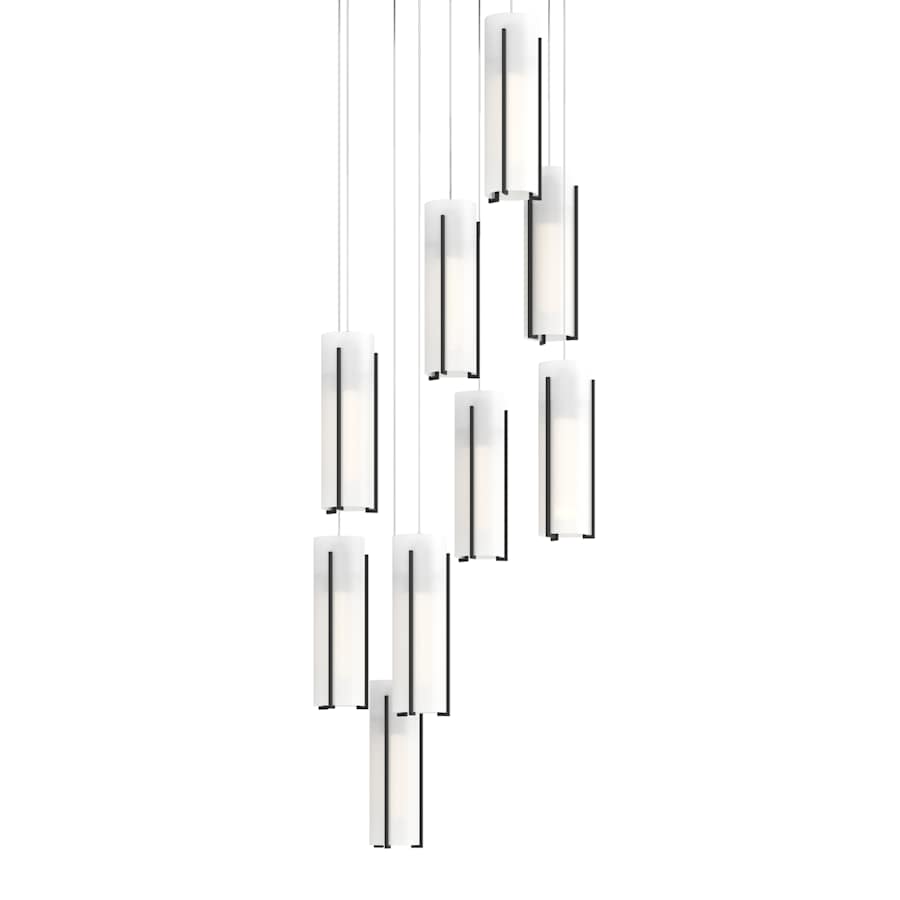 Exos Glass 9 Light 21" Wide Suspension Multi Light Pendant