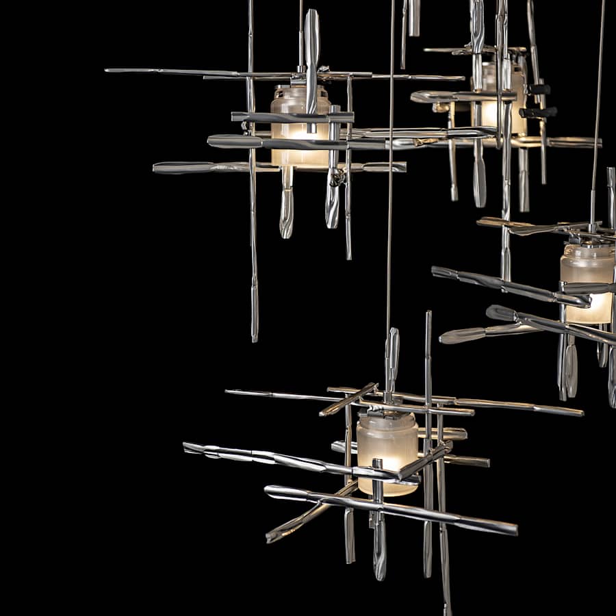 Tura 9 Light 30" Wide Abstract Multi Light Pendant