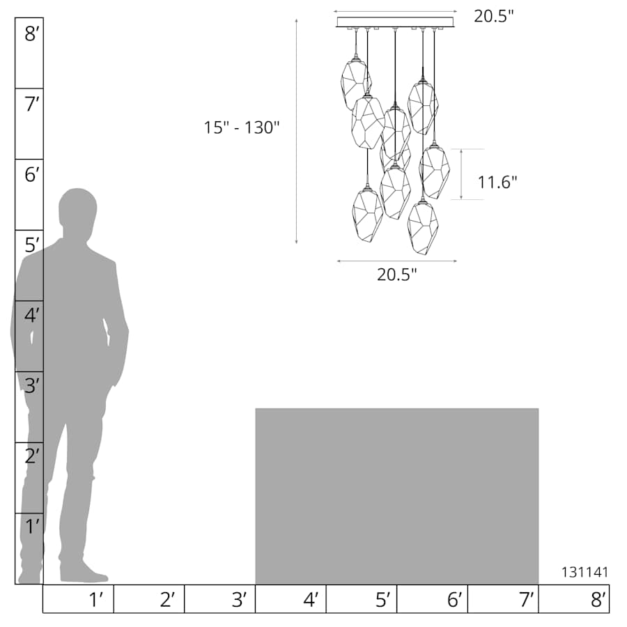 Chrysalis 9 Light 21" Wide Multi Light Pendant