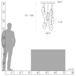 Chrysalis 9 Light 21" Wide Multi Light Pendant