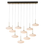 Clouds 10 Light 48" Wide Linear Pendant