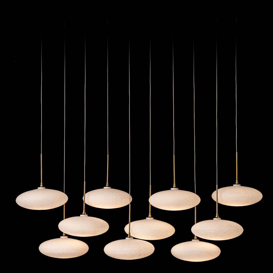 Clouds 10 Light 48" Wide Linear Pendant