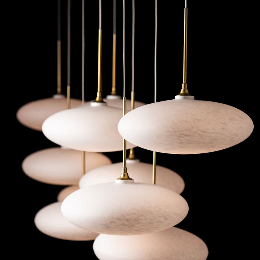 Clouds 10 Light 48" Wide Linear Pendant