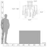 Exos 10 Light 35" Wide Multi Light Pendant