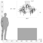 Tura 10 Light 49" Wide Multi Light Pendant