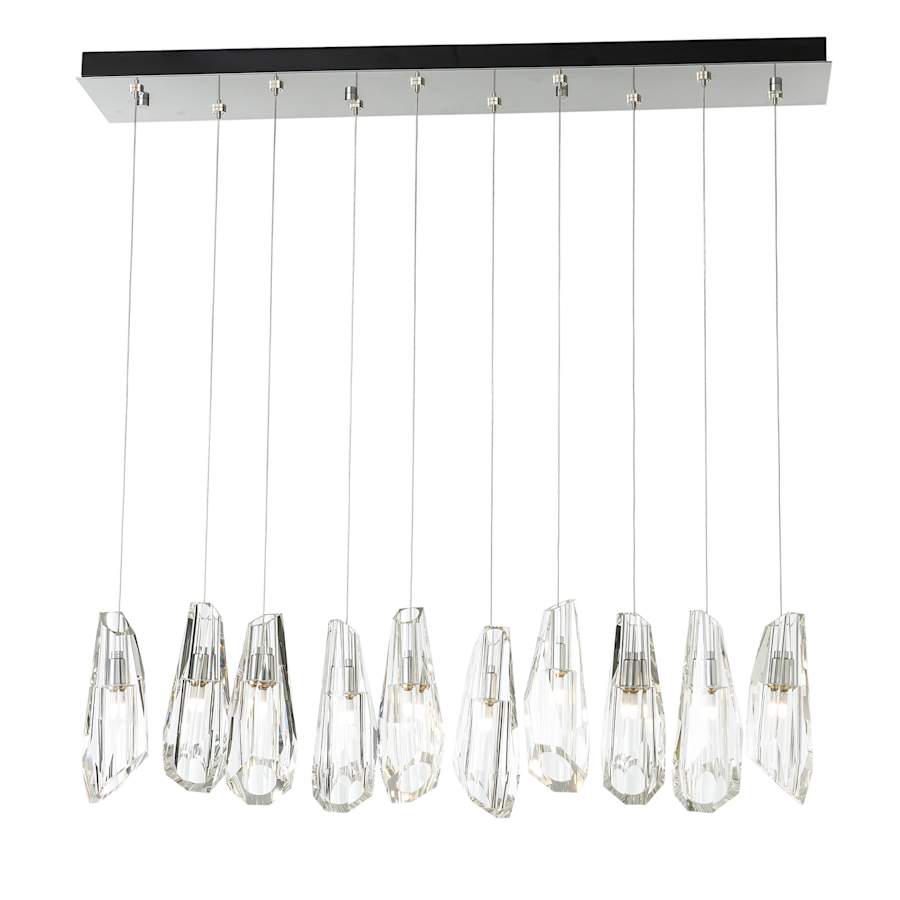 Luma 10 Light 45" Wide Crystal Linear Pendant
