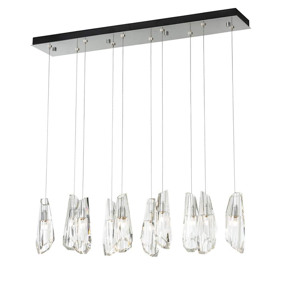 Luma 10 Light 45" Wide Crystal Linear Pendant