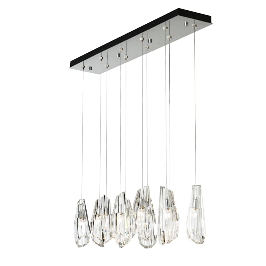 Luma 10 Light 45" Wide Crystal Linear Pendant