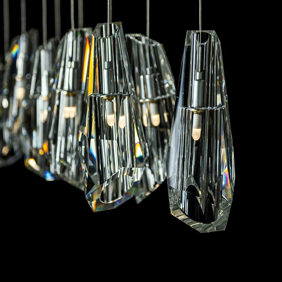 Luma 10 Light 45" Wide Crystal Linear Pendant