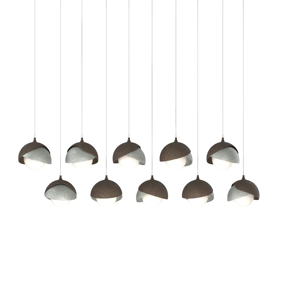 Brooklyn 10 Light 45" Wide Suspension Multi Light Pendant