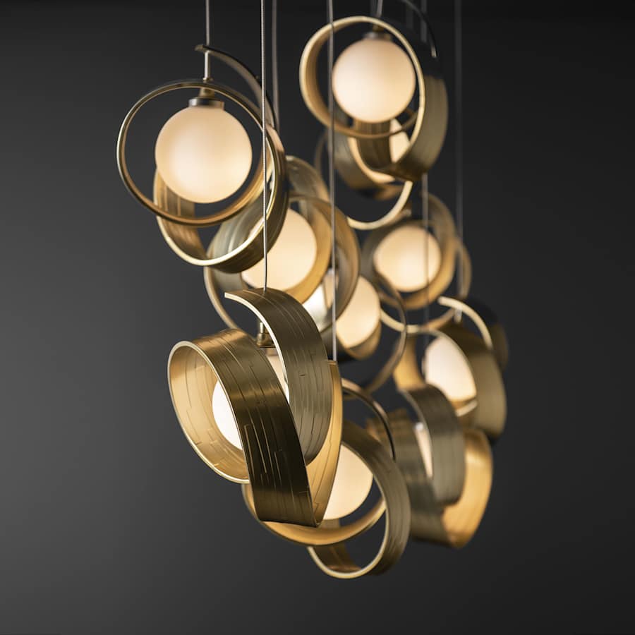 Riza 10 Light 47" Wide Linear Pendant