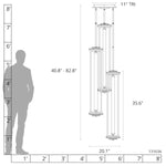 Athena 20" Wide LED Multi Light Pendant