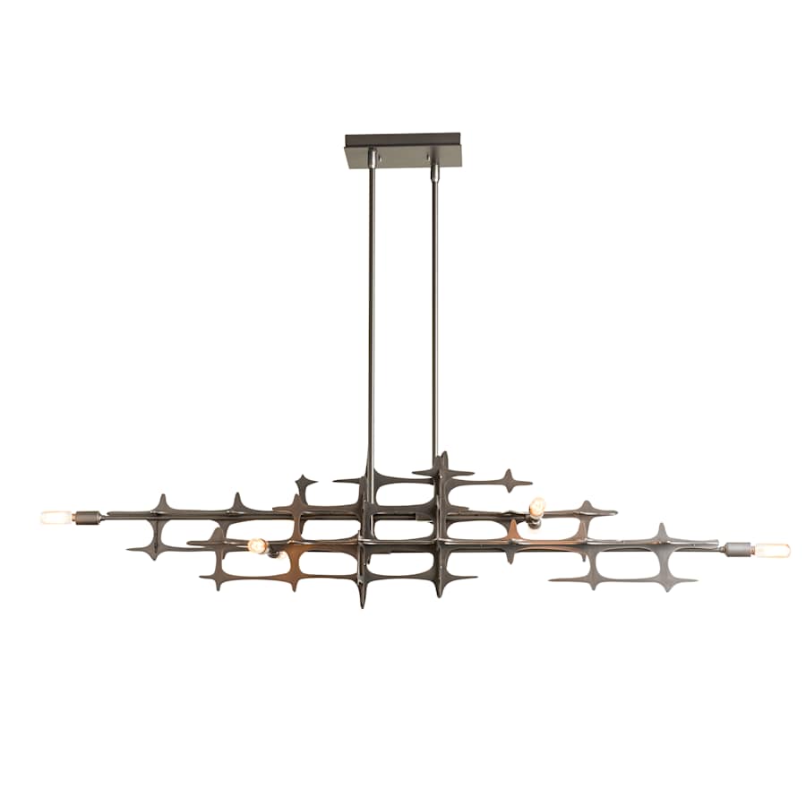 Grid 6 Light 54" Wide Linear Pendant