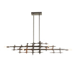 Grid 6 Light 54" Wide Linear Pendant