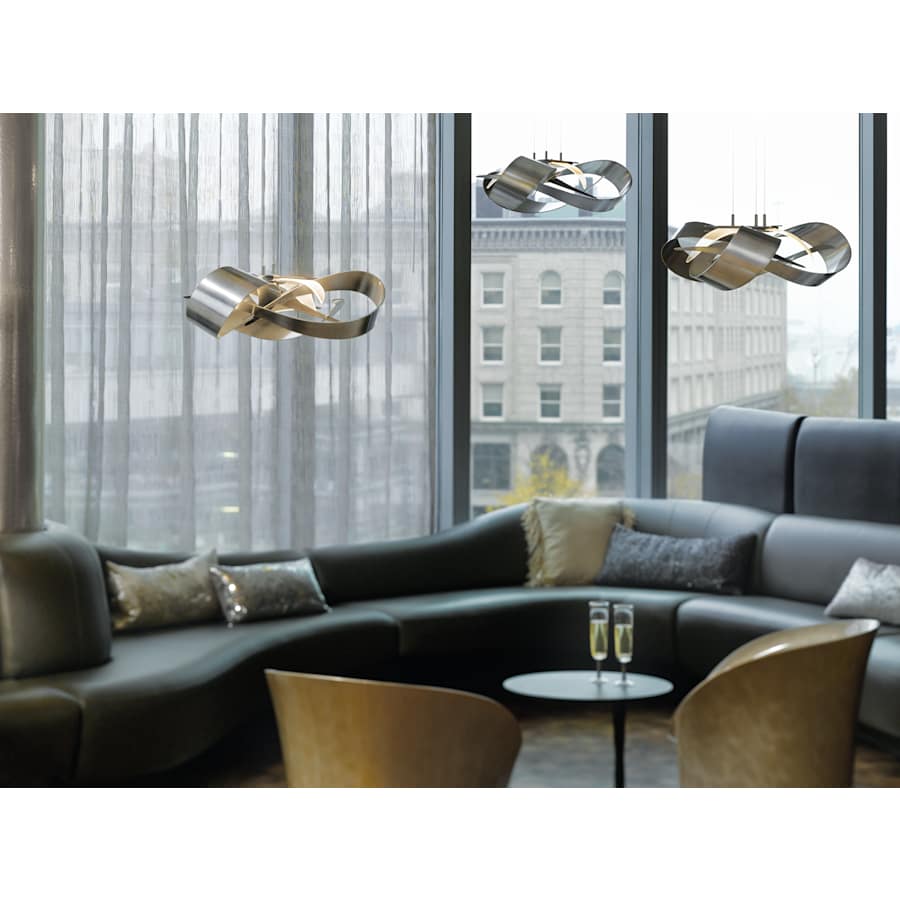 Flux 27" Wide LED Abstract Chandelier