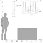 Cowbell 41" Wide Linear Pendant